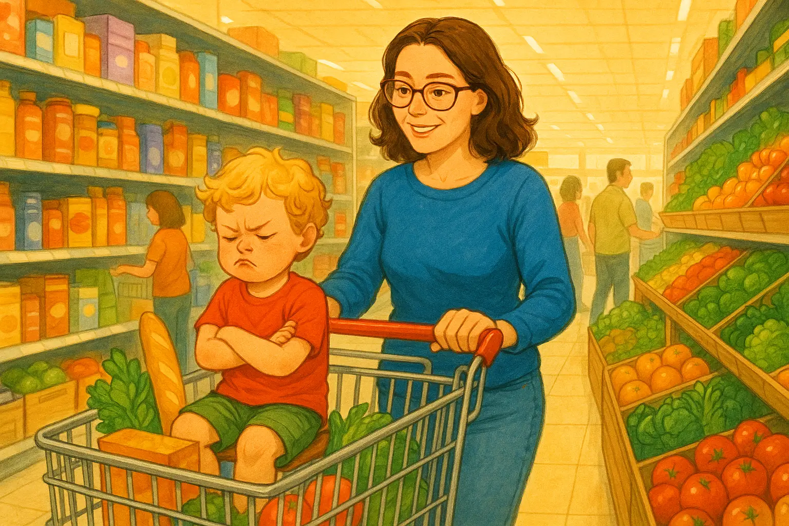Cómo manejar las rabietas en el supermercado sin perder la calma